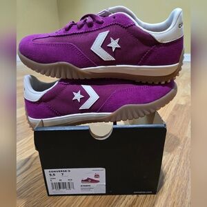Converse Violet and White Athletic Shoes